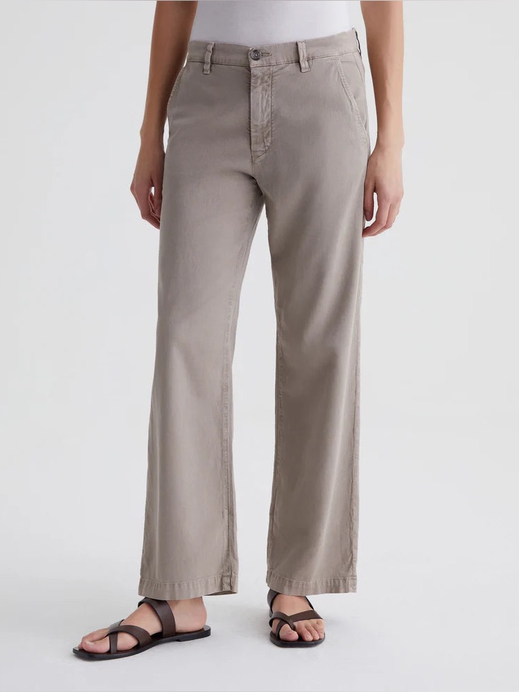 Ag Goldschmied Caden Tailored Trouser Sulfur Desert Taupe Ankle Size 30 Neutral